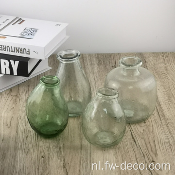 Kleine bubbel gerecycled glazen vaas